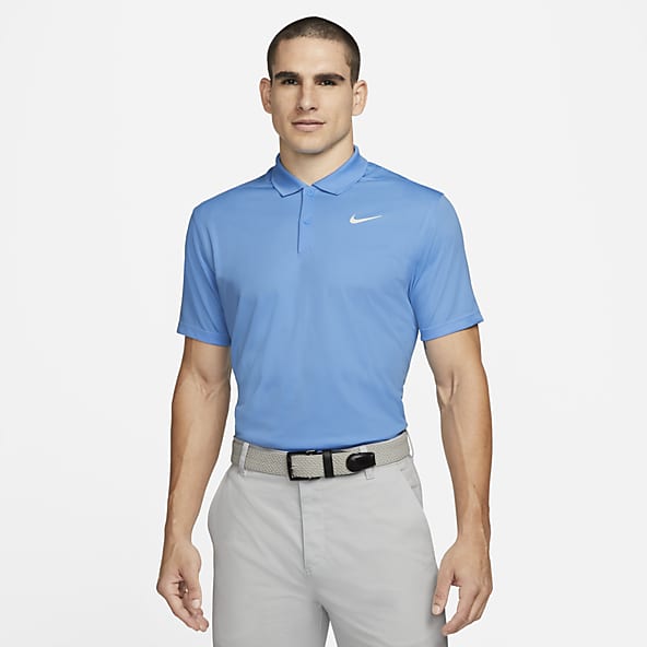 Standard Blue Dri FIT Polos. Nike CA